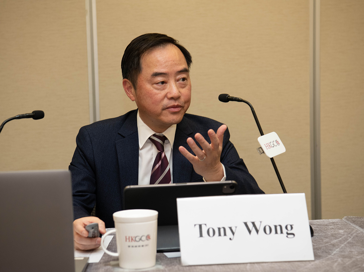 Ir Tony Wong, Government Chief Information Officer, delivered presentation at the “Hong Kong General Chamber of Commerce (HKGCC) Legal Committee Meeting Presentation Session”.