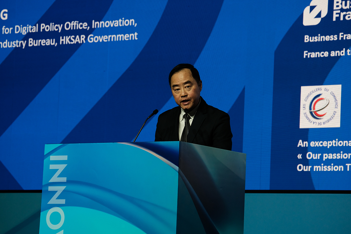 Ir Tony Wong, Commissioner for Digital Policy, delivered a speech at the “So French So Innovative” Innovation Forum.