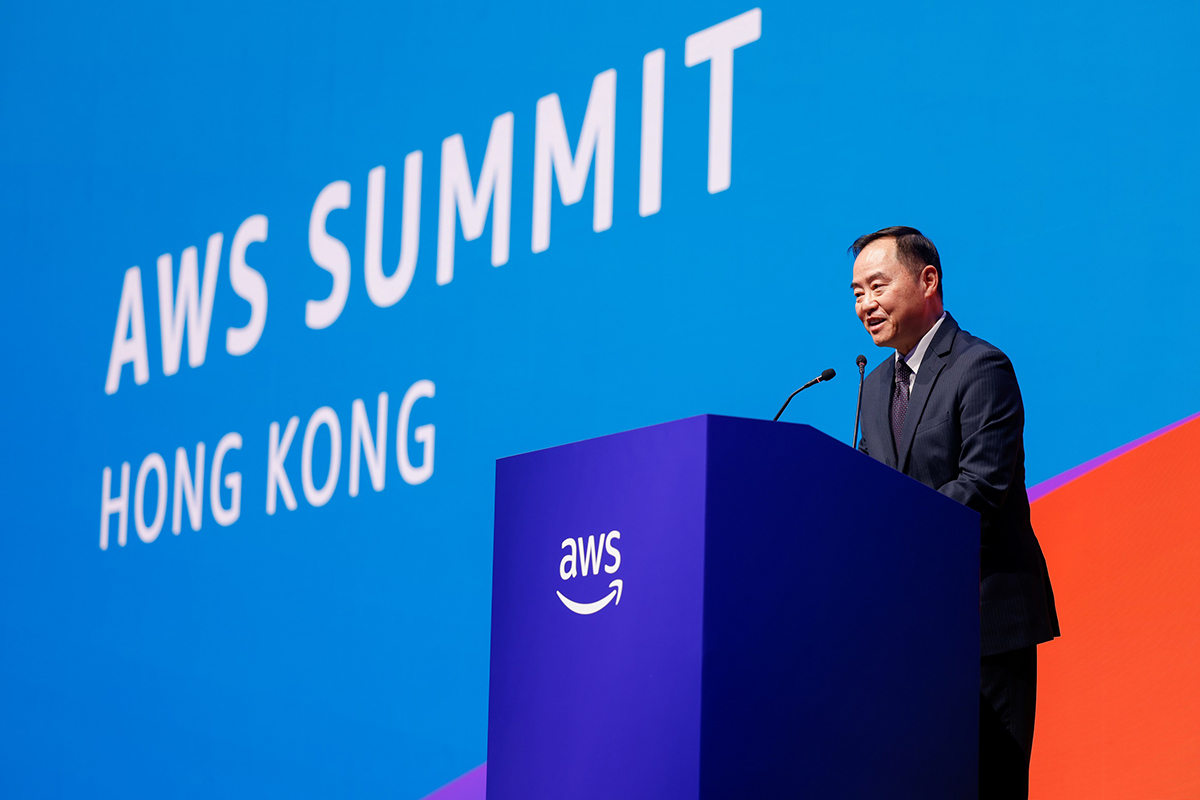 Ir Tony Wong, Commissioner for Digital Policy, delivered a speech at the “AWS Summit Hong Kong 2025”.