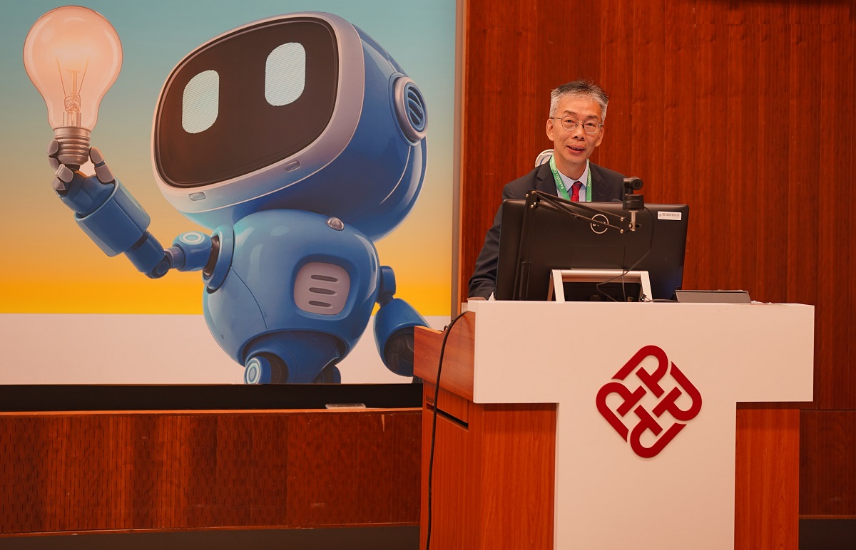 Mr Donald Mak, Acting Commissioner for Digital Policy, delivered a welcoming speech at the “Robotics Conference 2025”.