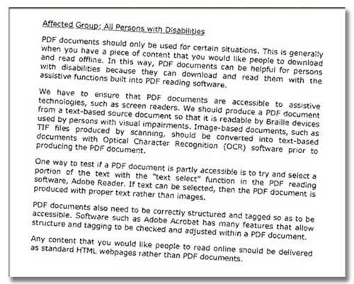 An image showing poor quality scanned text.