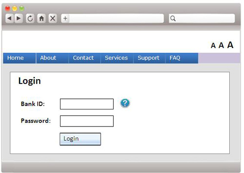 A webpage sample containing multiple form fields.