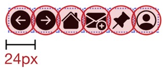 Example of some undersize icon.