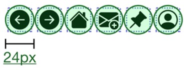Example of the enough size or sufficient space for targets.