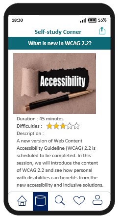 A sample mobile application page without a navigation button to go back to previous page.
