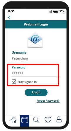 Password save function