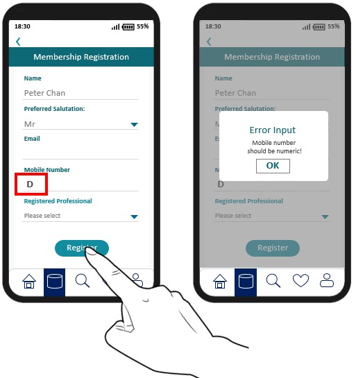 A sample mobile application page with a language selection list with a “Confirm Changes” button.