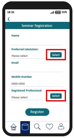 A sample mobile application page containing two buttons for the same function with same label descriptions.