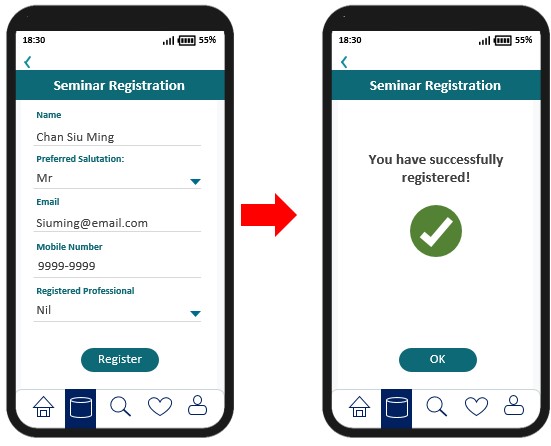 A sample mobile application page with a button to “Place Order” as the last step of a transaction.