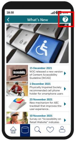 help button in the upper-right-hand corner