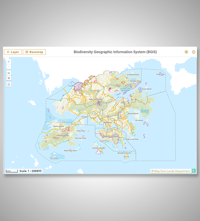 Hong Kong Biodiversity Information Hub and Biodiversity Geographic Information System