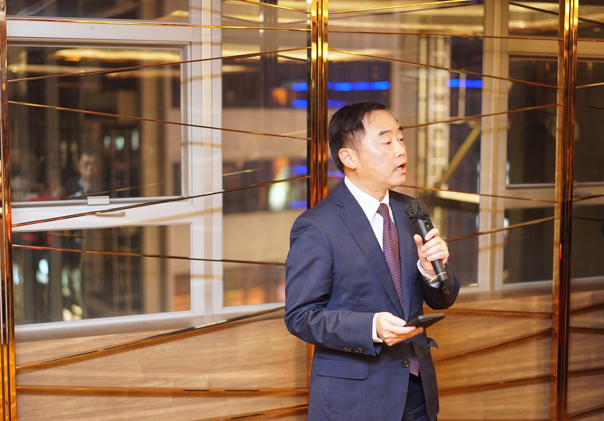 政府资讯科技总监黄志光先生在「数字经济发展新机遇峰会及晚宴」上致辞。