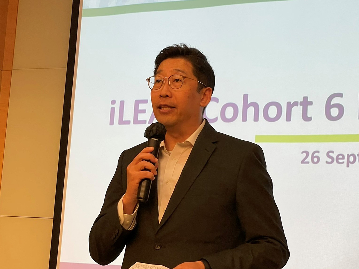 副数字政策专员（数字基建）张宜伟先生于「第六届香港电脑学会IT领袖培训平台（iLEAP）启动典礼」致辞。